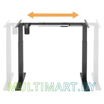 Стол для работы стоя ErgoSmart Electric Desk Compact 1380х800х18 мм (альпийский белый/белый)  картинка 3
